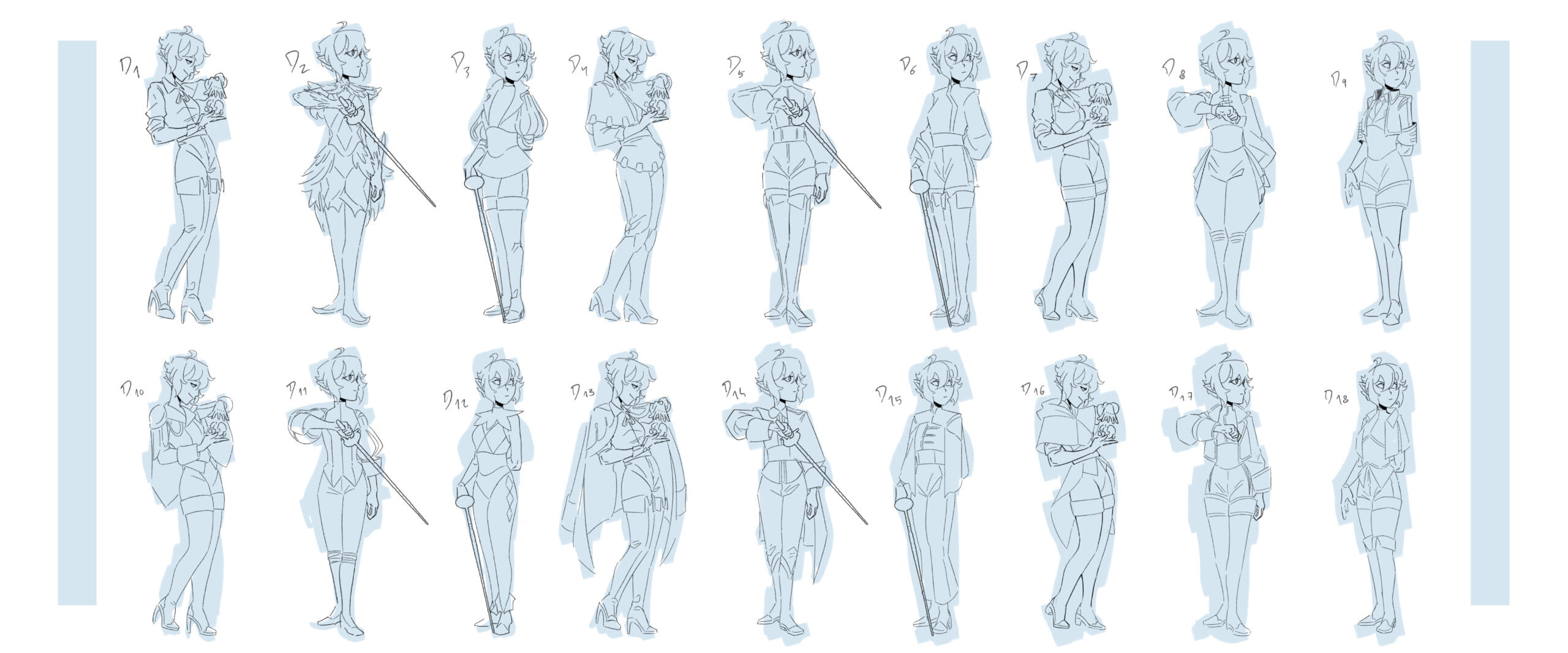 Rook Outfit Explorations